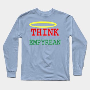 Think Empyrean on Light Blue Background Long Sleeve T-Shirt